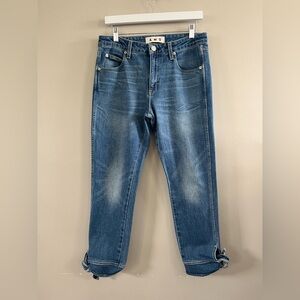 AMO The Ankle Jean - Medium‎ Vintage Tie Detail Denim Size 29